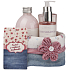 Bohemia Gifts Rosarium s extraktmi z šípok a kvetov ruže sprchový gél 250 ml + šampón 200 ml + pena do kúpeľa 500 ml + látkový košík, Ružové snívanie kozmetická sada