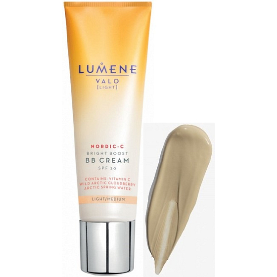 Lumene Valo Nordic-C Bright Boost SPF20 rozjasňujúci BB krém pre všetky typy pleti Light / Medium 30 ml