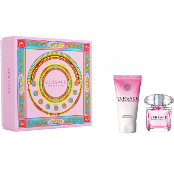 Versace Bright Crystal toaletná voda pre ženy 30 ml + telové mlieko 50 ml, darčeková sada
