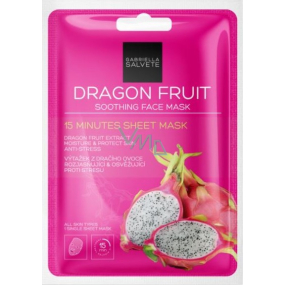 Gabriella salvy 15 Minutes Sheet Mask Dragon Fruit upokojujúce textilné pleťová maska 1 kus