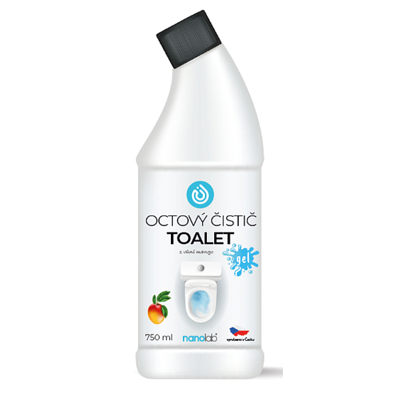 Nanolab Mango prírodný octový tekutý čistiaci gél na WC 750ml
