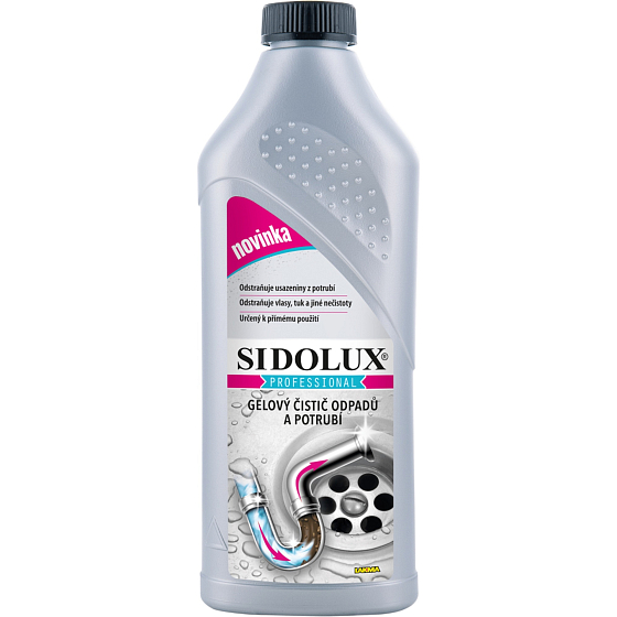 Sidolux Professional gélový čistič odtokov a potrubí 1000 ml