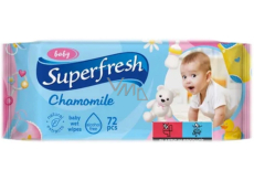 Superfresh Harmančekové vlhčené obrúsky pre deti 72 kusov