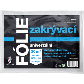 BALTOOL univerzálny zakrývací fólie, 12 µ, 20 m², 4 × 5 m