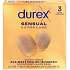 Durex Sensual Extra Lube kondómy, 3 ks