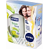 Nivea Kazfree telové mlieko 250 ml + sprchový gél 250 ml, pre ženy kozmetická sada