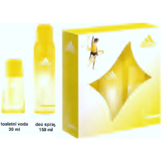 Adidas Free Emotion toaletná voda 30 ml + dezodorant sprej 150 ml, darčeková sada