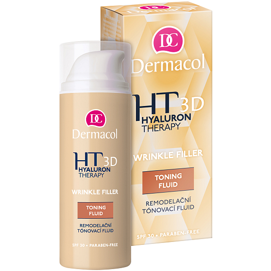 Dermacol Hyaluron Therapy 3D Wrinkle Filler remodelačný tónovacie fluid OF 30 50 ml