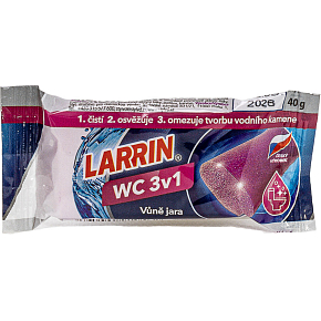Larrin Plus Wc fialový náhradný valček, s vôňou kvetín, 40 g
