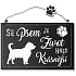 Nekupto Pets drevený nápis Pes 155 x 98 x 5 mm