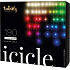 Inteligentné svetlá Twinkly Icicle Special Edition 190 kusov ovládané aplikáciou, farebné 5 m