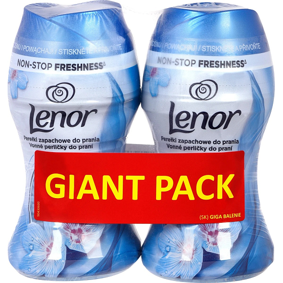 Lenor Spring Awakening vôňa jarných kvetov, pačuli a cédru vonné perly do bubna práčky 2 x 140 g, duopack