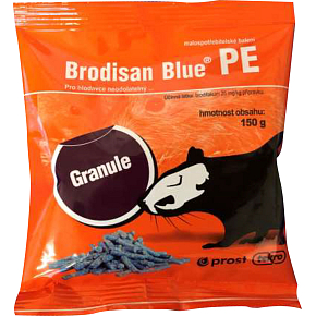 Brodisan Blue PE granule na hubenie hlodavcov sáček, 150 g