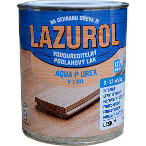 Lazurol Aqua P UREX V1301 lesklý odolný lak na drevo bezfarebný, 600 g