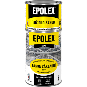 EPOLEX S2300 farba základná na kov, šedý mat + Epolex S7300 tužidlo, sada 1,18 kg