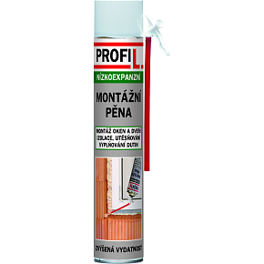 Profil montážna pena, nízkoexpanzná, trubičková, 750 ml