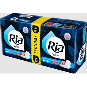 Ria dámske vložky Ultra Normal Plus Odour Neutraliser Duopack, 18 ks