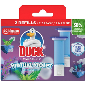 Duck WC blok Fresh Discs Virtual Violet, 2x 36 ml