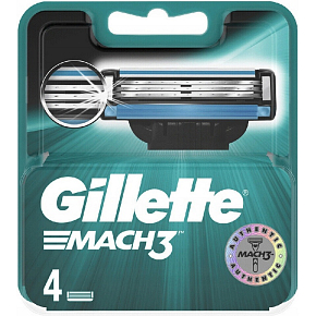 Gillette Mach3 náhradné hlavice 4ks