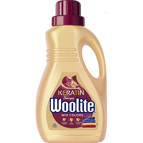 Woolite Keratin Therapy prací gel na farebné prádlo 15 dávok, 0,9L Woolite Keratin Therapy prací gel na farebné prádlo 15 dávok, 0,9L