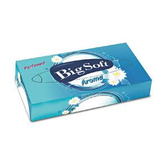 Big Soft Aróma parfumované kozmetické utierky Dvojvrstvové, 70 kusov +/- 5 kusov,