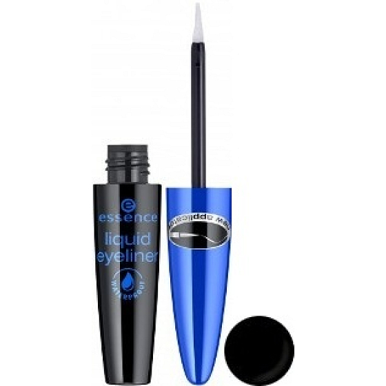 Essence Liquid vodeodolné očné linky odtieň čierna 4 ml
