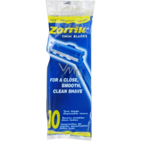 Zorrik Twin Blades jednorazový holiaci strojček pre mužov 2 brity 10 kusov