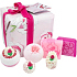 Bomb Cosmetics Ružová záhrada - Rose Garden balistik 2 x 160 g + gulička 30 g + špalíček 50 g + mydlo 2 x 100 g, kozmetická sada