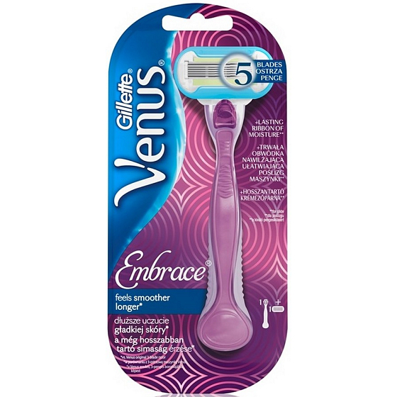 Gillette Venus Embrace holiaci strojček + náhradné hlavice 1 kus pre ženy