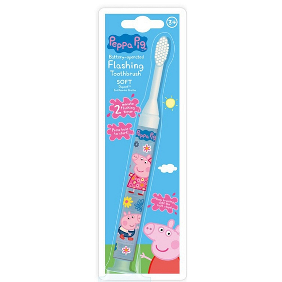 Peppa Pig - Prasiatko Peppa blikajúca zubná kefka s časovačom pre deti