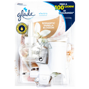 Elektrický osviežovač vzduchu Glade Scented Oil Romantic Vanilla Blossom s tekutou náplňou 20 ml