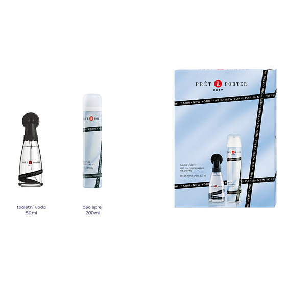 Pret a Porter Original toaletná voda 50 ml + dezodorant sprej 200 ml, kozmetická súprava pre ženy