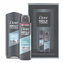 Dove Men + Care Clean Comfort sprchový gel 250 ml + antiperspirant dezodorant sprej 150 ml, kozmetická sada