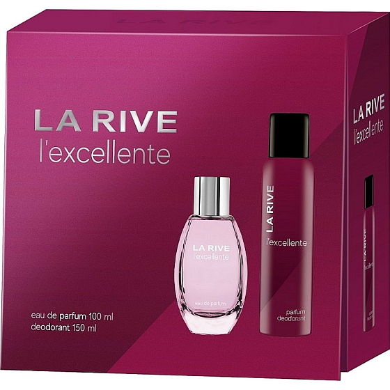 La Rive L'Excellente parfumovaná voda 100 ml + dezodorant v spreji 150 ml, darčeková sada pre ženy