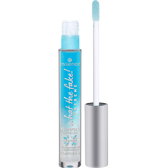Essence What The Fake! lesk na pery pre plnšie a extra lesklé pery 02 Ice Ice Baby! 4,2 ml