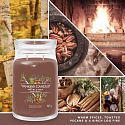 Yankee Candle Praline & Birch - Sviečka s vôňou praliniek a brezy Signature veľké sklo 2 knôty 567 g