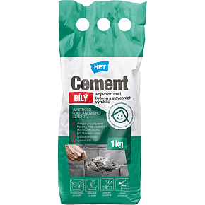 Het cement biely, pre prípravu mált a betónov, 1 kg