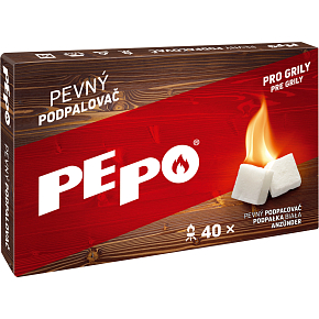PE-PO pevný podpalovač, 40 podpalov, krabička PE-PO pevný podpalovač, 40 podpalov, krabička