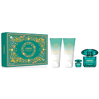 Versace Emerald parfémovaná voda 90 ml + telové mlieko 100 ml + sprchový gél 100 ml + parfémovaná voda 5 ml, darčeková sada pre ženy