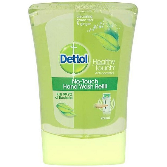 Dettol Zelený čaj mydlo do bezdotykového dávkovača náhradná náplň 250 ml