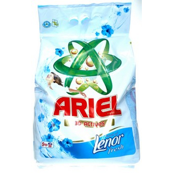 Ariel Lenor Fresh 3D Actives prací prášok 5 kg
