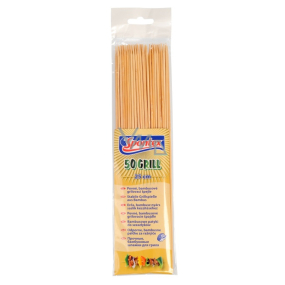 Spontex Grilovací špajle bambusové 25 cm 50 kusov