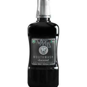 Beauty Formulas Charcoal Aktívne uhlie ústna voda proti zápachu z úst a zápalu ďasien 500 ml