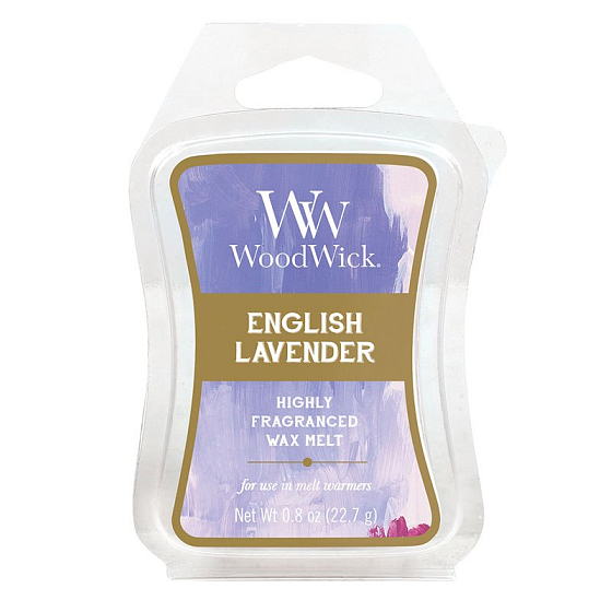 Woodwick English Lavender - Anglická levanduľa Artisan vonný vosk do aromalampy 22.7 g