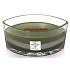 Woodwick Trilogy Mountain Trail - Horská chodník vonná sviečka s dreveným širokým knôtom a viečkom loď 453 g