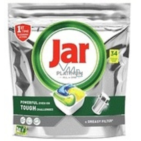 Jar Platinum All in One Lemon kapsule do umývačky riadu 34 kusov