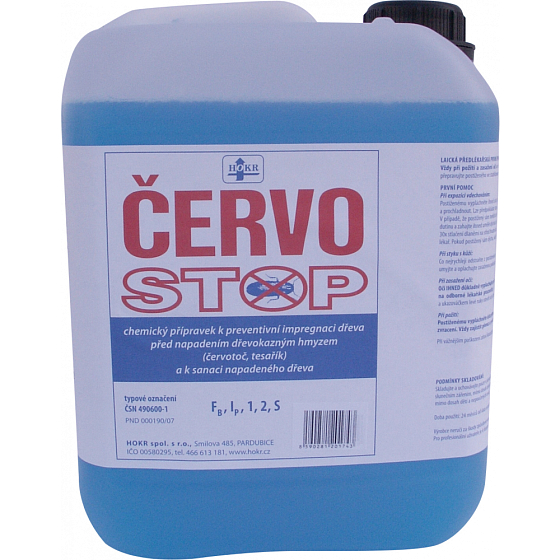 Červostop kvapalný konzervačný prípravok na drevo 5 l
