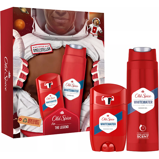 Old Spice Whitewater sprchový gél 250 ml + dezodorant 50 ml, kozmetická sada pre mužov