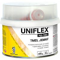 Uniflex PES-TMEL jemný tmel na kov, oceľ, kameň, betón a drevo, 500 g