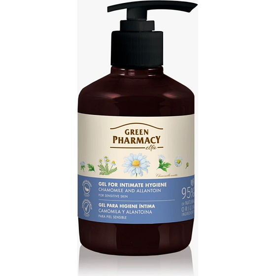 Green Pharmacy Intímny gel s harmančekom a allantoinom, 370 ml